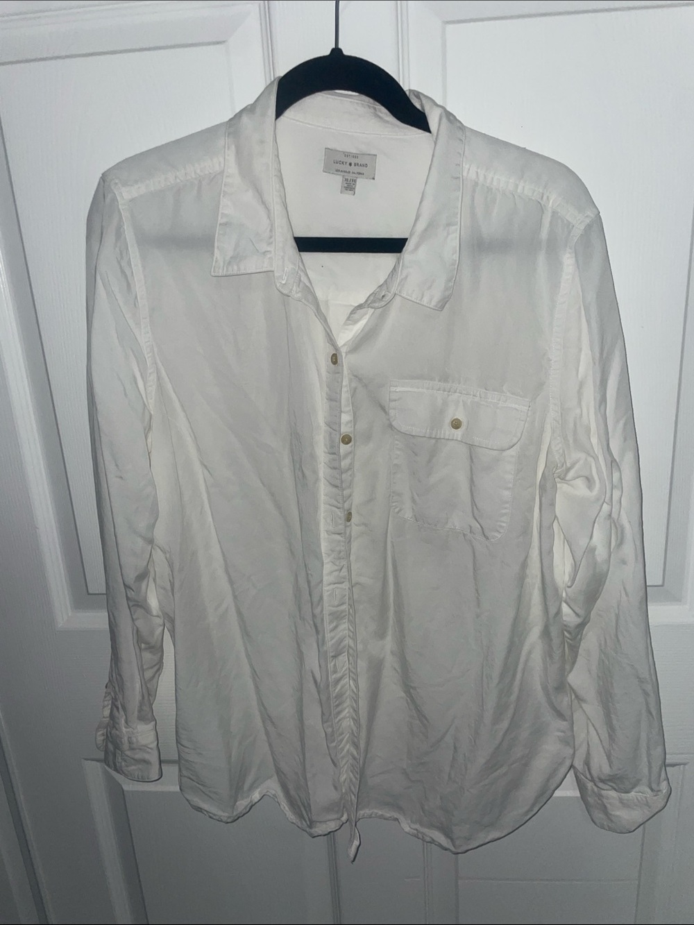 Lucky Brand White Women's Button-Down Shirt